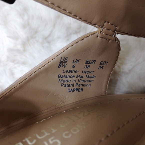 Nude Leather Strappy Open Toe Naturalizer Heels - Picture 3 of 7